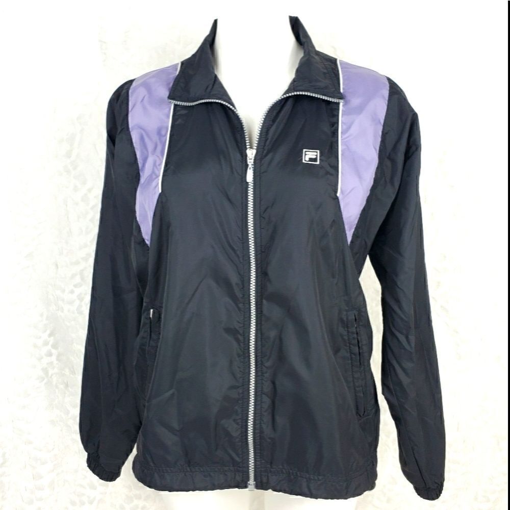 Fila lightweight jacket black/purple medium